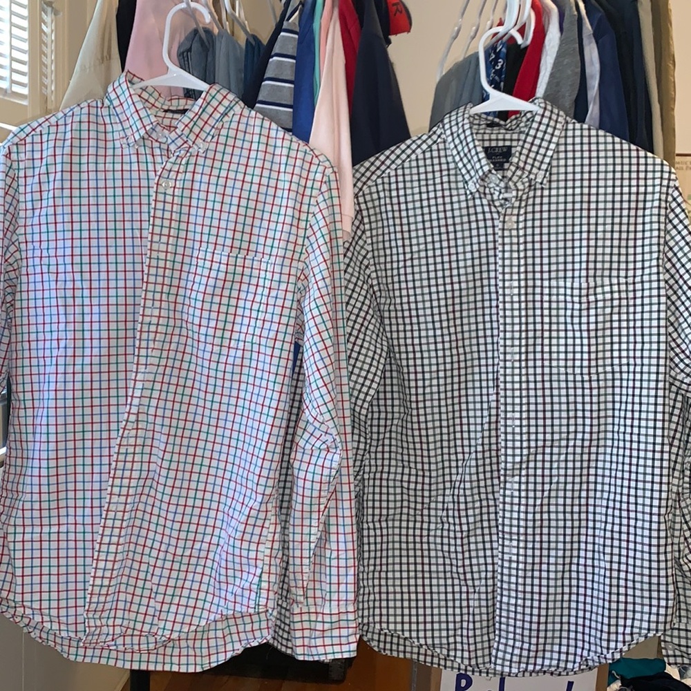PAIR OF TWO Mens J Crew Dress shirts